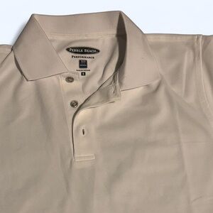 Pebble Beach Men's Beige Polo Shirt